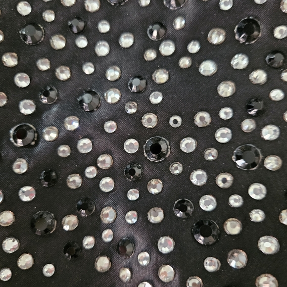 BCBGGeneration Cute Black Velour Rhinestone Shoulder Bag NWT - Picture 2 of 8